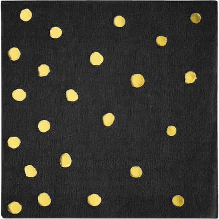 BLACK VELVET 3 PLY. FOIL STAMP BEVERAGE NAPKINS 16 CT. 
