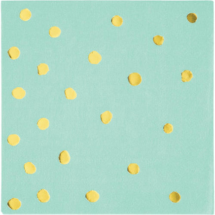 FRESH MINT FOIL STAMP  3 PLY. BEVERAGE NAPKINS 16 CT. 