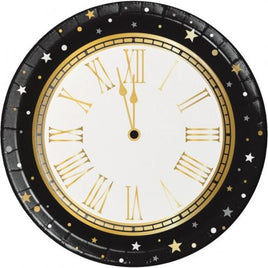 Golden New Year Paper Dinner Plates 8 ct.