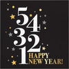 Golden New Year Luncheon Napkins 16 ct. 