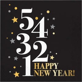 Golden New Year Luncheon Napkins 16 ct. 