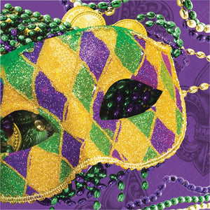 Masks of Mardi Gras Lunch Napkins 16 ct.