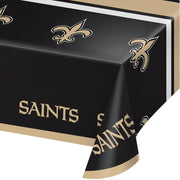 New Orleans Saints 54" X 102" Plastic Tablecover 1 ct.