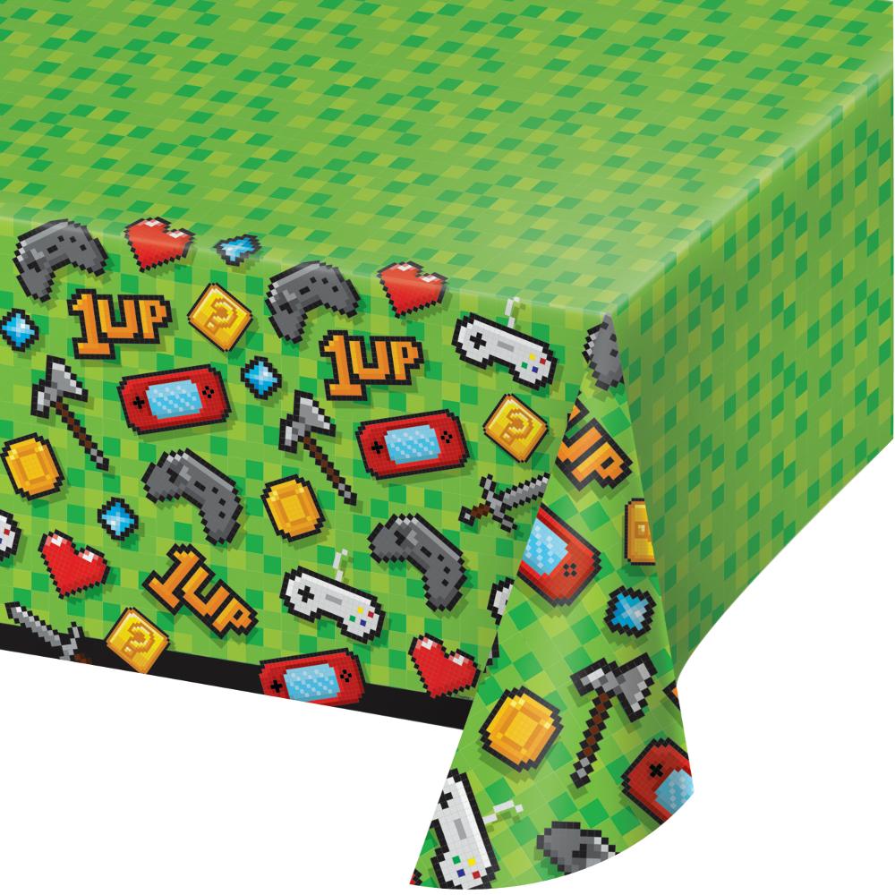 GAMING PARTY PLASTIC TABLECLOTH 54X102