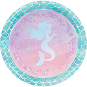 9in. Mermaid Shine Iridescent Lunch Plates 8 ct.