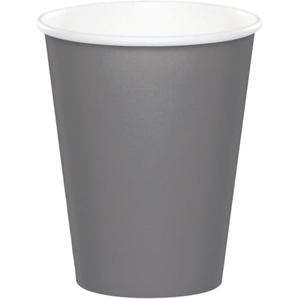 9OZ. GLAMOUR GRAY PAPER CUPS 24 CT. 