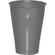 12 OZ. GLAMOUR GRAY PLASTIC CUPS 20 CT. 