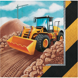 BIG DIG CONSTRUCTION Beverage Napkins 16 ct.  