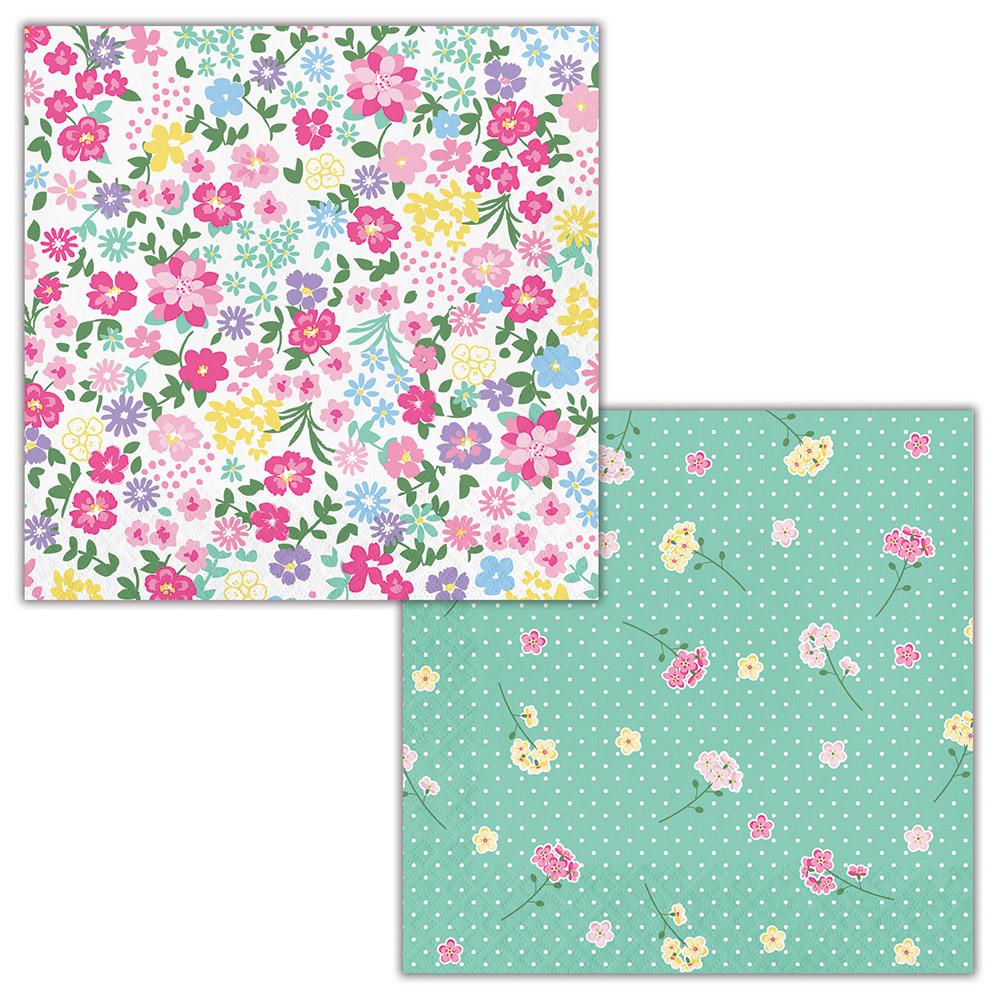 Floral Tea Party Luncheon Napkins 16 ct.