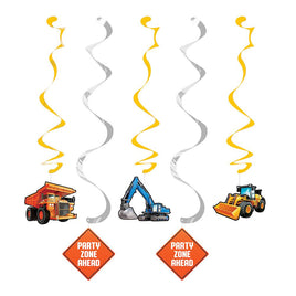 Big Dig Construction Dizzy Danglers 5 ct. 