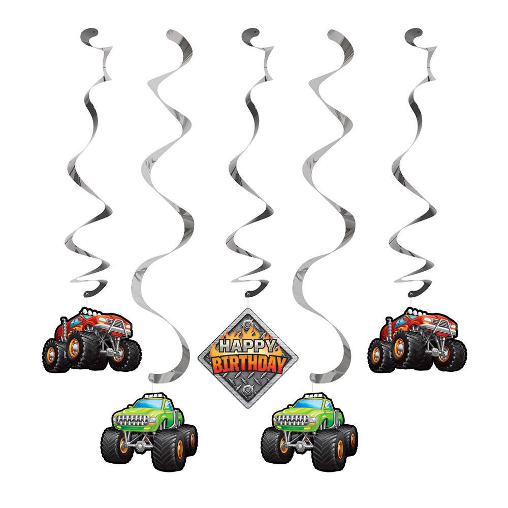 Monster Truck Rally Dizzy Danglers 5 ct. 