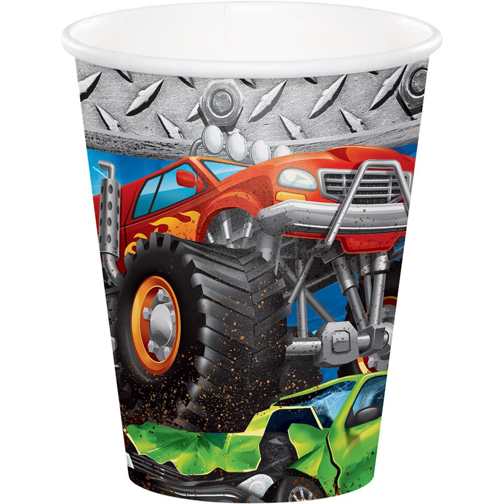 9 oz. Monster Truck Rally Cups 8 ct. 