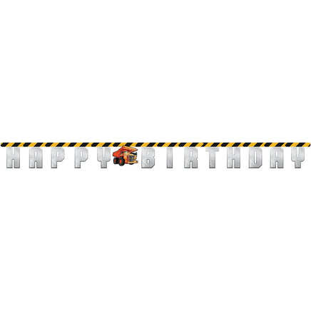 Big Dig Construction Large Jointed Banner 1 ct.