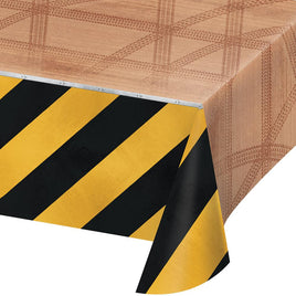 Big Dig Construction Plastic Tablecover 1 ct. 54 in. X 102 in. 