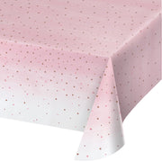 Rose All Day  Plastic Tablecover 54" X 102"   1ct.