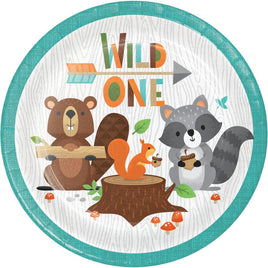 WILD ONE "1ST" PAPER DESSERT PLATES 8 CT. 