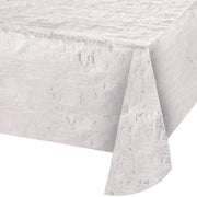 White Opalescent Tablecover 54" X 108"  1ct.