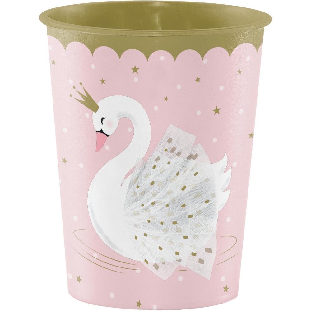 STYLISH SWAN 16 OZ TUMBLER 1 CT