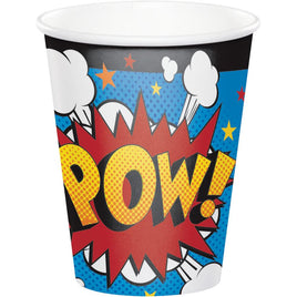 8oz. Superhero Slogans Cups 8 ct.