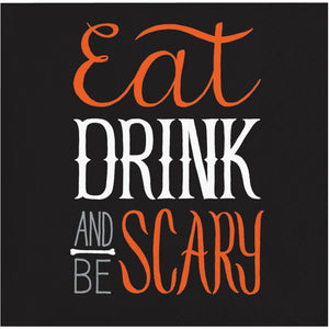 Eat Drink Be Scary Beverage Napkins 16 ct. 