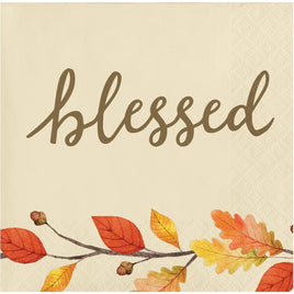 THANKFUL BEVERAGE NAPKINS 16 CT.