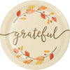 7IN. THANKFUL DESSERT PAPER PLATES 8 CT.