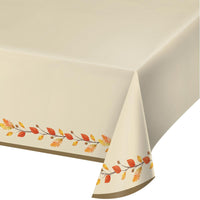THANKFUL PLASTIC TABLECOVER 54" X 102"  1 CT.