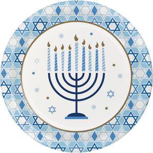 Hanukkah Celebration Lunch Plates 8 ct.