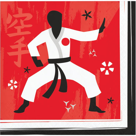 Karate Party Beverage Napkins 16 ct.