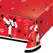 Karate Party Paper Tablecover 54 in. X 102 in.   1 ct. 