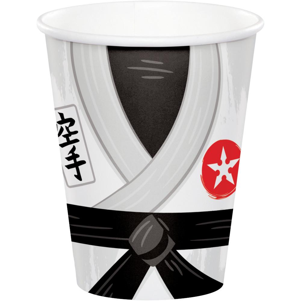 9 oz. Karate Party Paper Cups  8 ct. 