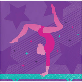 Gymnastics Party Beverage Napkins 16 ct. 