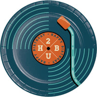 HIPSTER BIRTHDAY 7 INCH PAPER PLATE 8 CT