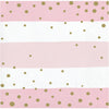 PINK AND GOLD CELEBRATION 2 PLY NAPKINS 16 CT