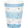 BLUE AND SILVER CELEBRATION 9 OZ CUP 8 CT