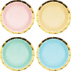 7 in. Pastel Celebrations Assorted Dessert Plates 8 ct. 