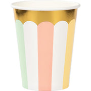 9 oz. Pastel Celebrations Foil Cups 8  ct. 