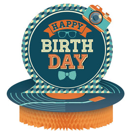 HIPSTER BIRTHDAY CENTERPIECE 1 CT