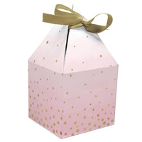 PINK AND GOLD FOIL FAVOR BOX 8CT