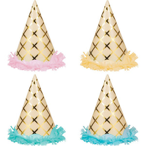 Ice Cream Party Foil Party Hats 8 ct. 