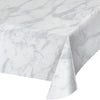 MARBLE PLASTIC TABLECOVER 54"X108"  1 CT.