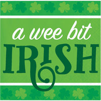 Irish Clover Wee Bit Irish Beverage Napkins 16 ct.