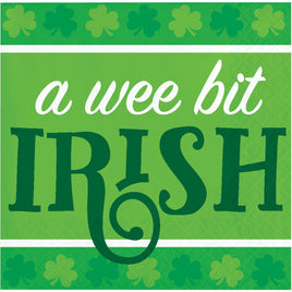 Irish Clover Wee Bit Irish Beverage Napkins 16 ct.