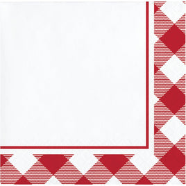 Classic Gingham Beverage Napkins 16 ct.