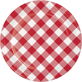 Classic Gingham Dessert Paper Plates 8 ct.