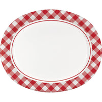 Classic Gingham Oval Platter 8 ct.