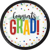 Colorful Grad Dessert Paper Plates 8 ct.