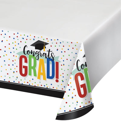 Colorful Grad Paper Tablecover 54