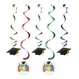 Colorful Grad Dizzy Danglers 5 ct.
