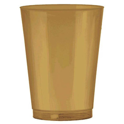 10 oz gold plastic cup 72ct